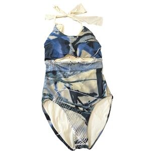 NWT Entreaguas Artisan Macrame Back Swimsuit